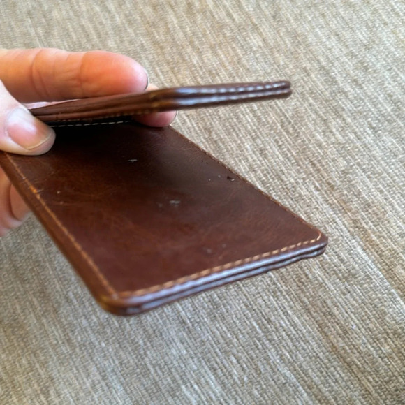 Mens leather magnetic clip wallet - Picture 6 of 9